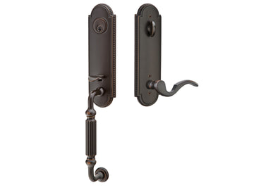 Emtek Orleans Tubular Entry Handleset Oil Rubbed Bronze US10B