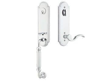 Emtek Orleans Tubular Entry Handleset Polished Chrome US26