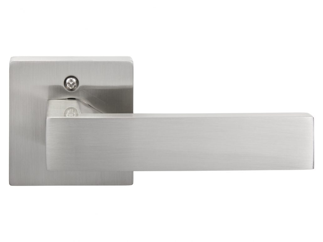 Nova Quad Interior Door Lever in Satin Nickel
