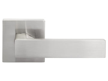 Nova Quad Interior Door Lever in Satin Nickel