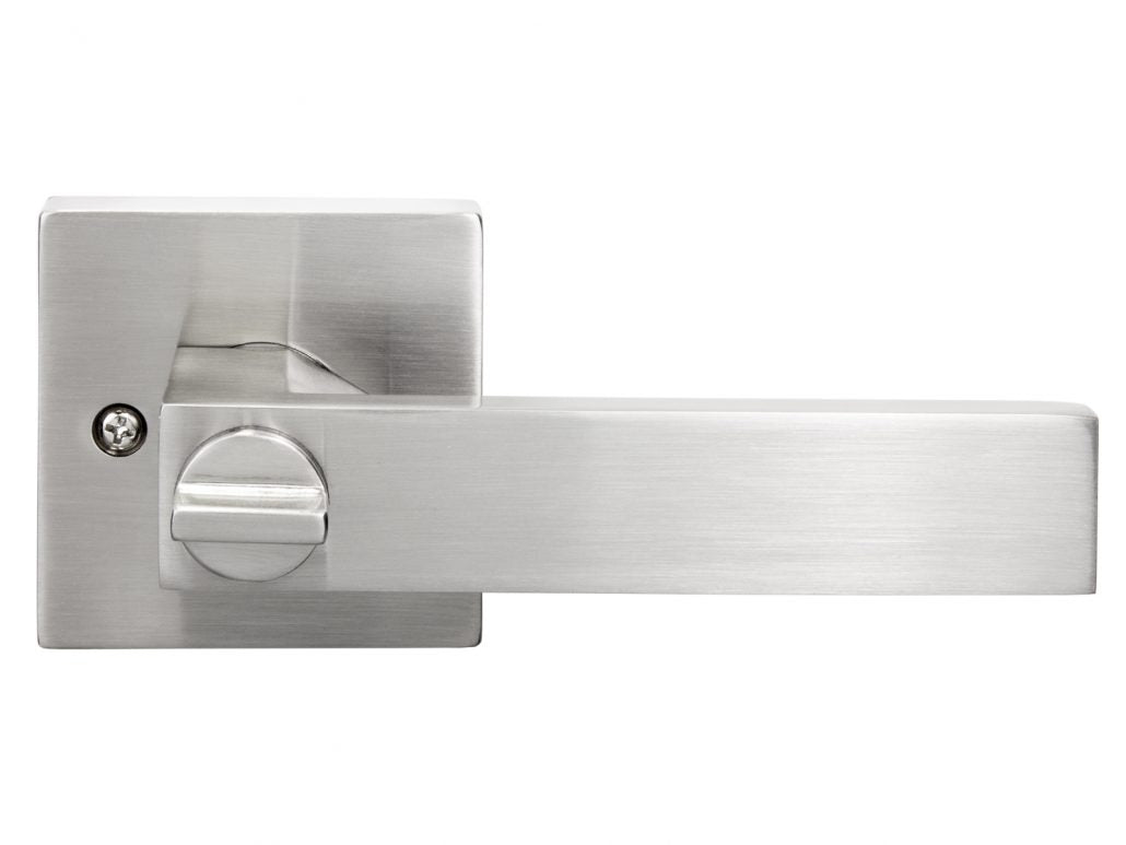 Nova Quad Interior Door Lever in Satin Nickel