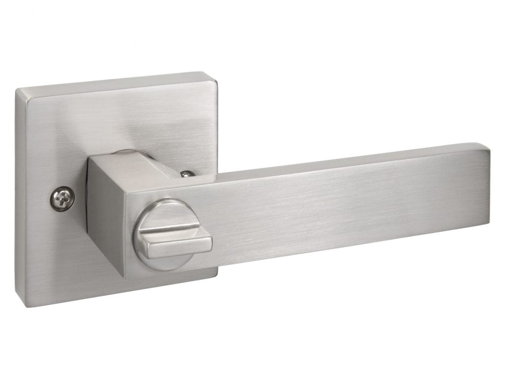 Nova Quad Interior Door Lever in Satin Nickel