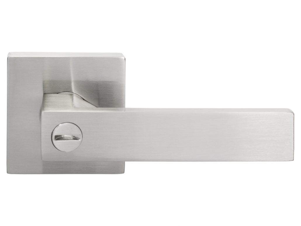 Nova Quad Interior Door Lever in Satin Nickel