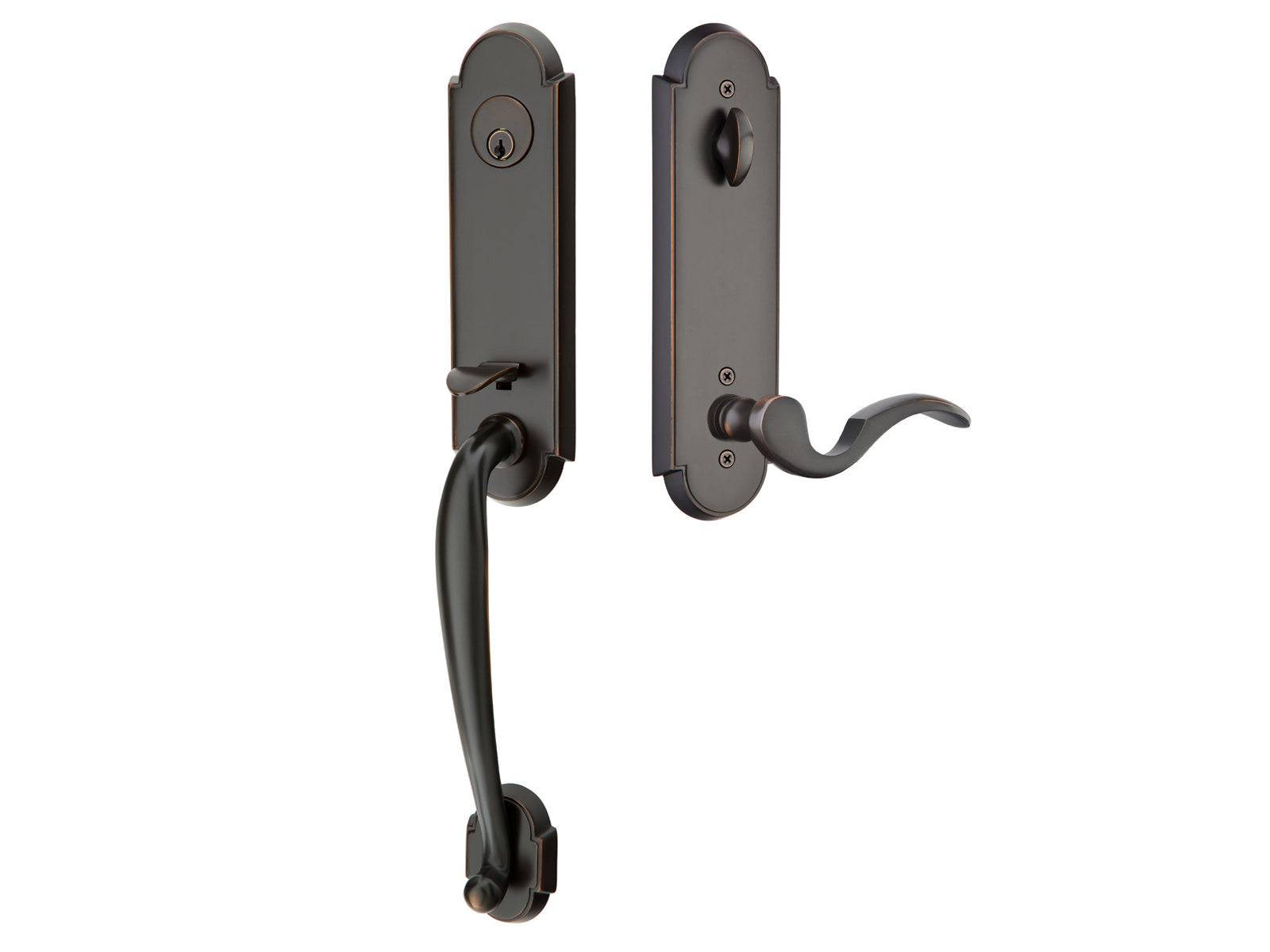 Emtek Richmond Tubular Entry Handleset Oil Rubbed Bronze US10B