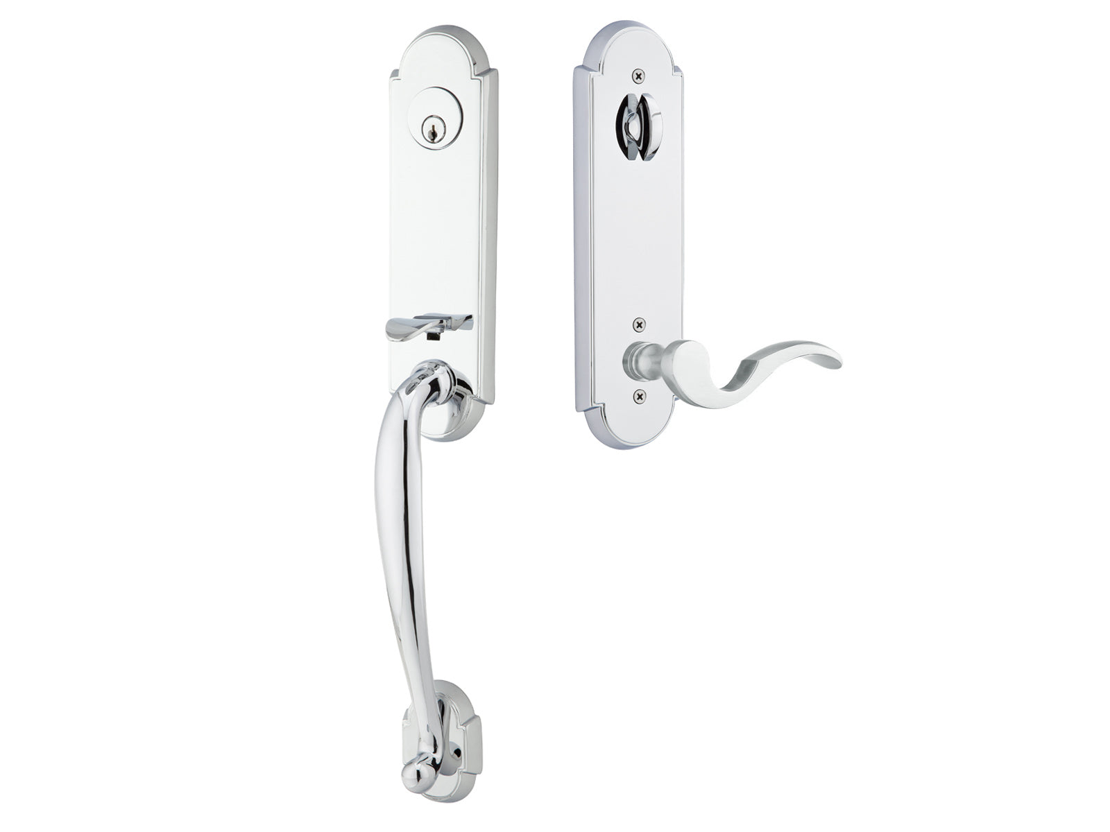 Emtek Richmond Tubular Entry Handleset Polished Chrome US26