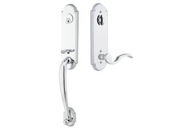 Emtek Richmond Tubular Entry Handleset Polished Chrome US26