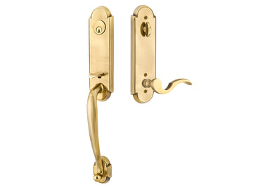 Emtek Richmond Tubular Entry Handleset French Antique US7