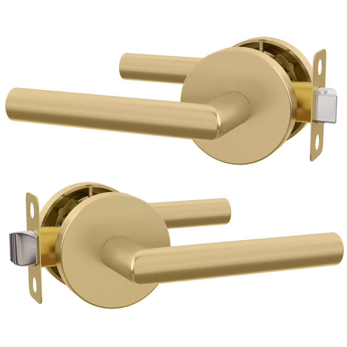 Mega Handles Ronn Lever Satin Brass SB