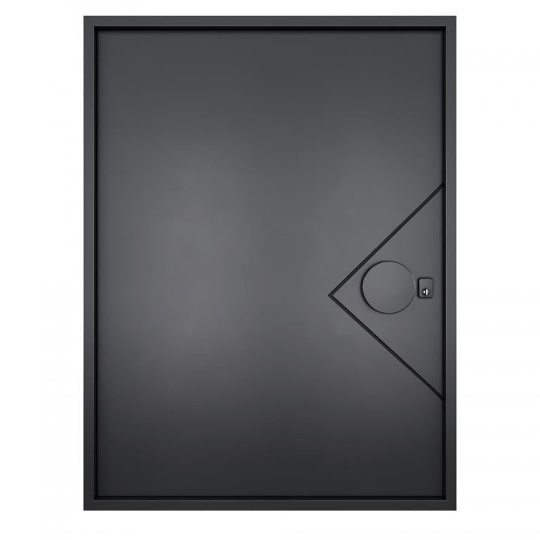 Nova Royal Series Pivot Wrought Iron Custom Exterior Door - Style 002