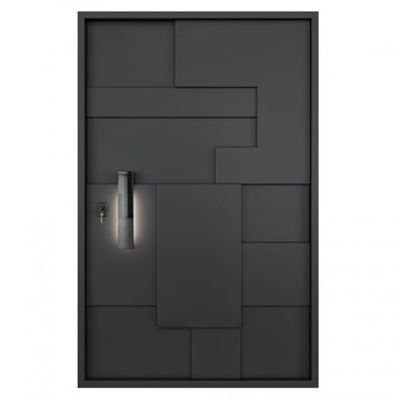 Nova Royal Series Pivot Wrought Iron Custom Exterior Door - Style 005