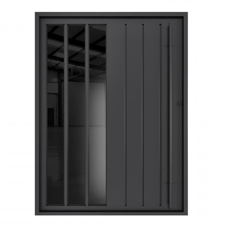 Nova Royal Series Pivot Wrought Iron Custom Exterior Door - Style 006
