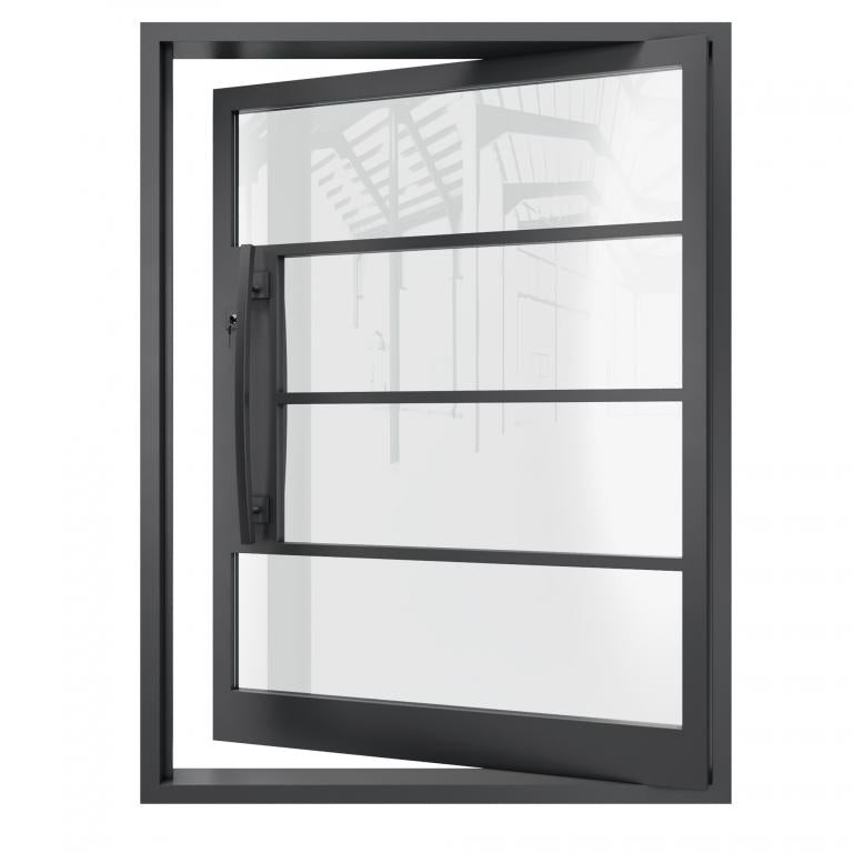 Nova Royal Series Pivot Wrought Iron Custom Exterior Door - Style 007
