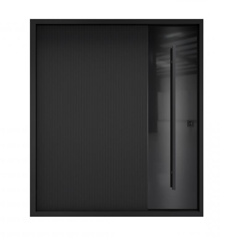 Nova Royal Series Pivot Wrought Iron Custom Exterior Door - Style 008