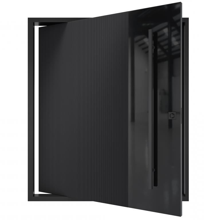 Nova Royal Series Pivot Wrought Iron Custom Exterior Door - Style 008
