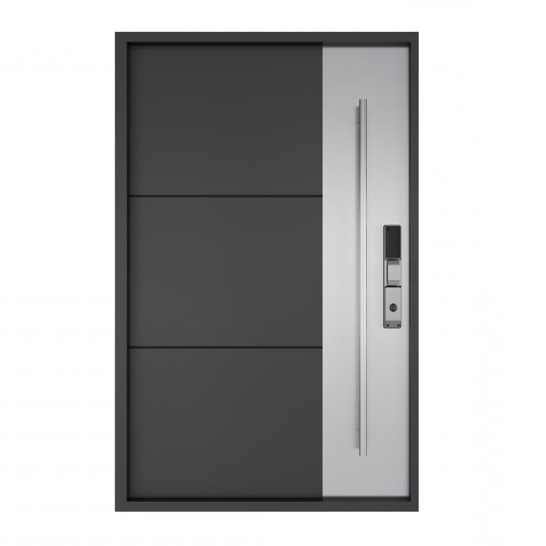 Nova Royal Series Pivot Wrought Iron Custom Exterior Door - Style 010