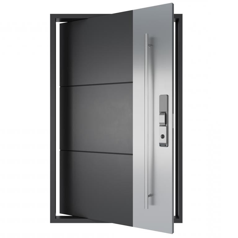 Nova Royal Series Pivot Wrought Iron Custom Exterior Door - Style 010