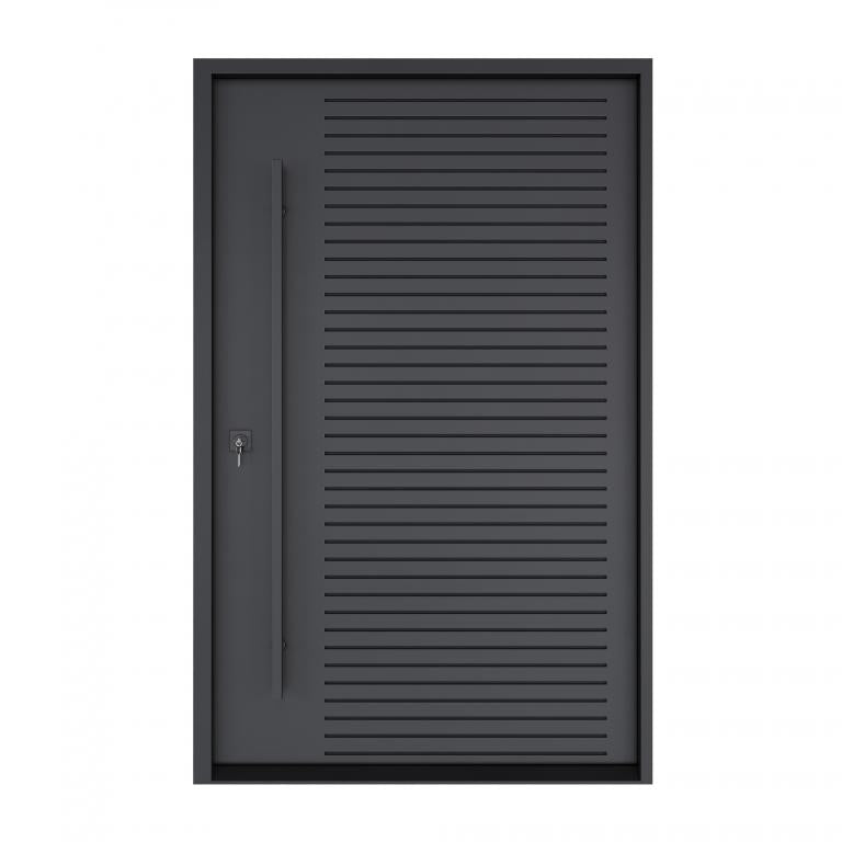 Nova Royal Series Pivot Wrought Iron Custom Exterior Door - Style 011