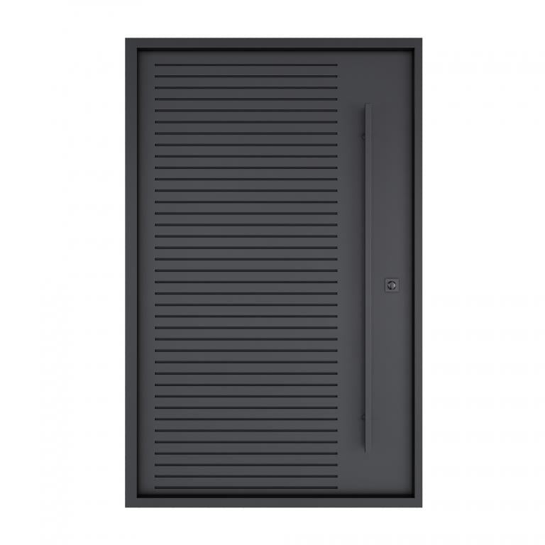 Nova Royal Series Pivot Wrought Iron Custom Exterior Door - Style 011