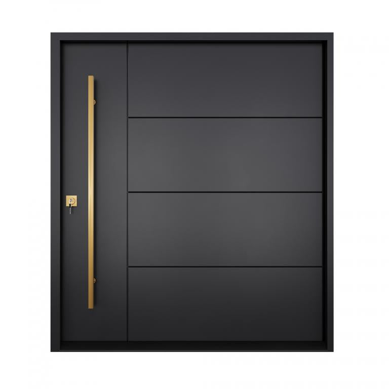 Nova Royal Series Pivot Wrought Iron Custom Exterior Door - Style 012