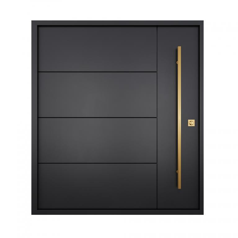 Nova Royal Series Pivot Wrought Iron Custom Exterior Door - Style 012