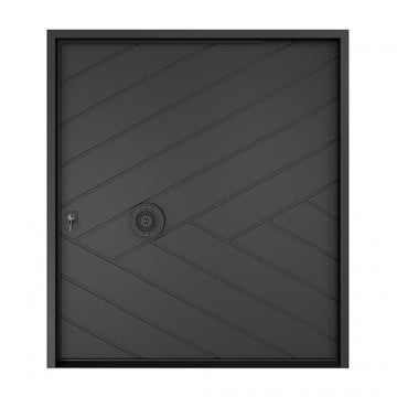 Nova Royal Series Pivot Wrought Iron Custom Exterior Door - Style 013