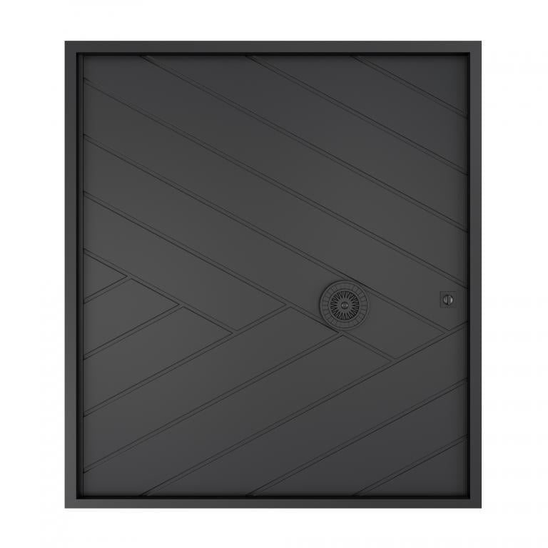 Nova Royal Series Pivot Wrought Iron Custom Exterior Door - Style 013