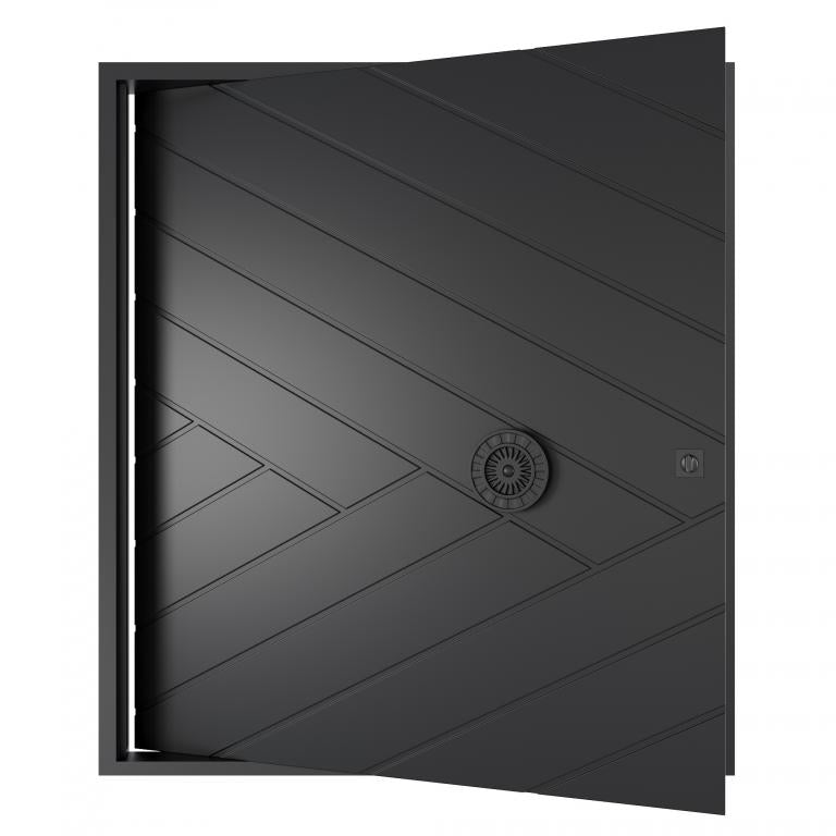 Nova Royal Series Pivot Wrought Iron Custom Exterior Door - Style 013