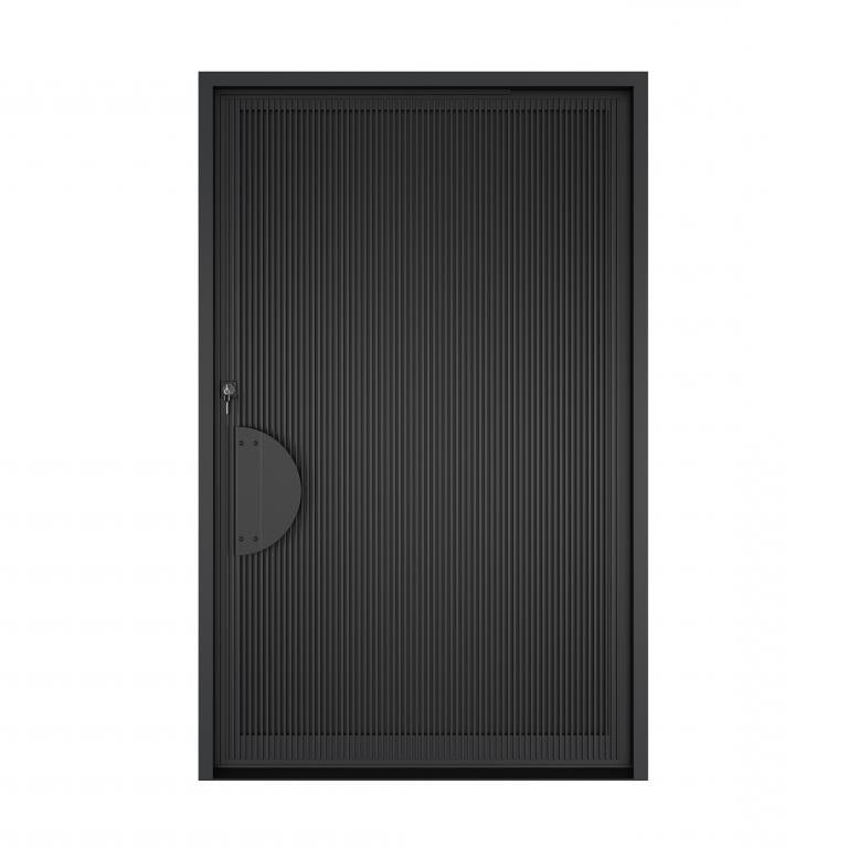 Nova Royal Series Pivot Wrought Iron Custom Exterior Door - Style 014