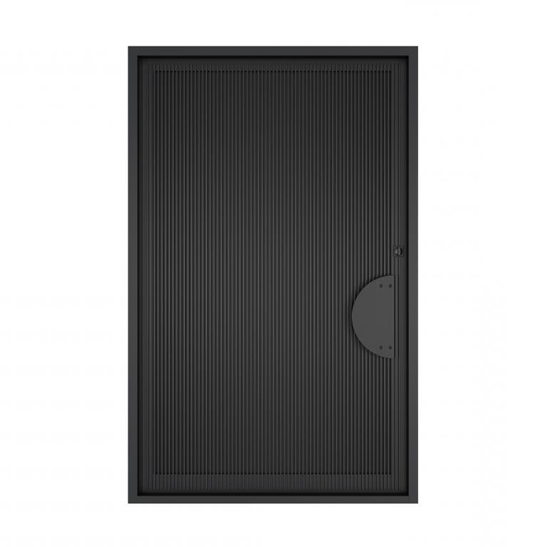 Nova Royal Series Pivot Wrought Iron Custom Exterior Door - Style 014