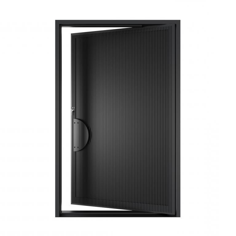 Nova Royal Series Pivot Wrought Iron Custom Exterior Door - Style 014