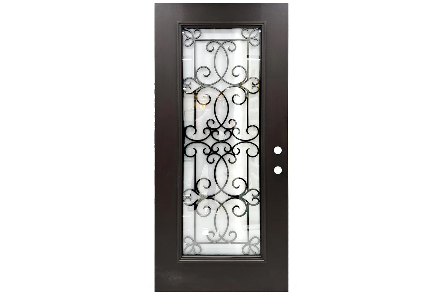 Santree 06M UL7 Dark Mahogany Fiberglass Exterior Door