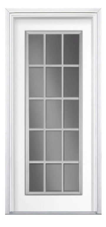 Santree 15 Lite White Steel Exterior Door