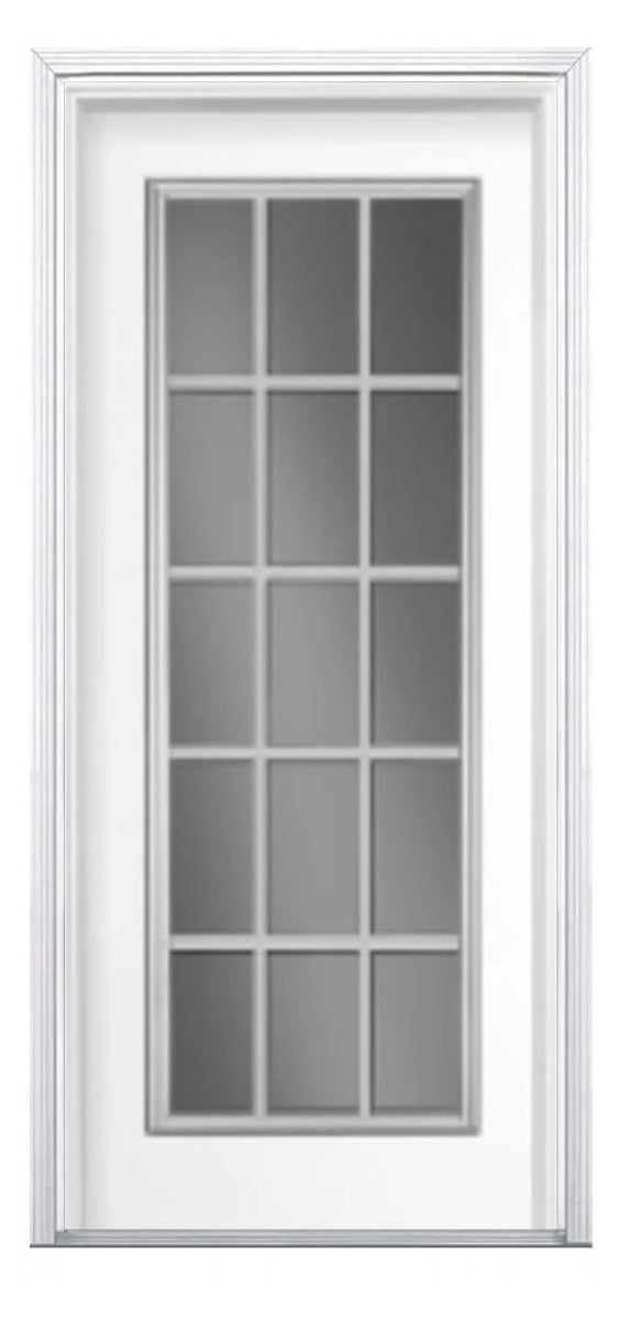 Santree 15 Lite White Steel Exterior Door