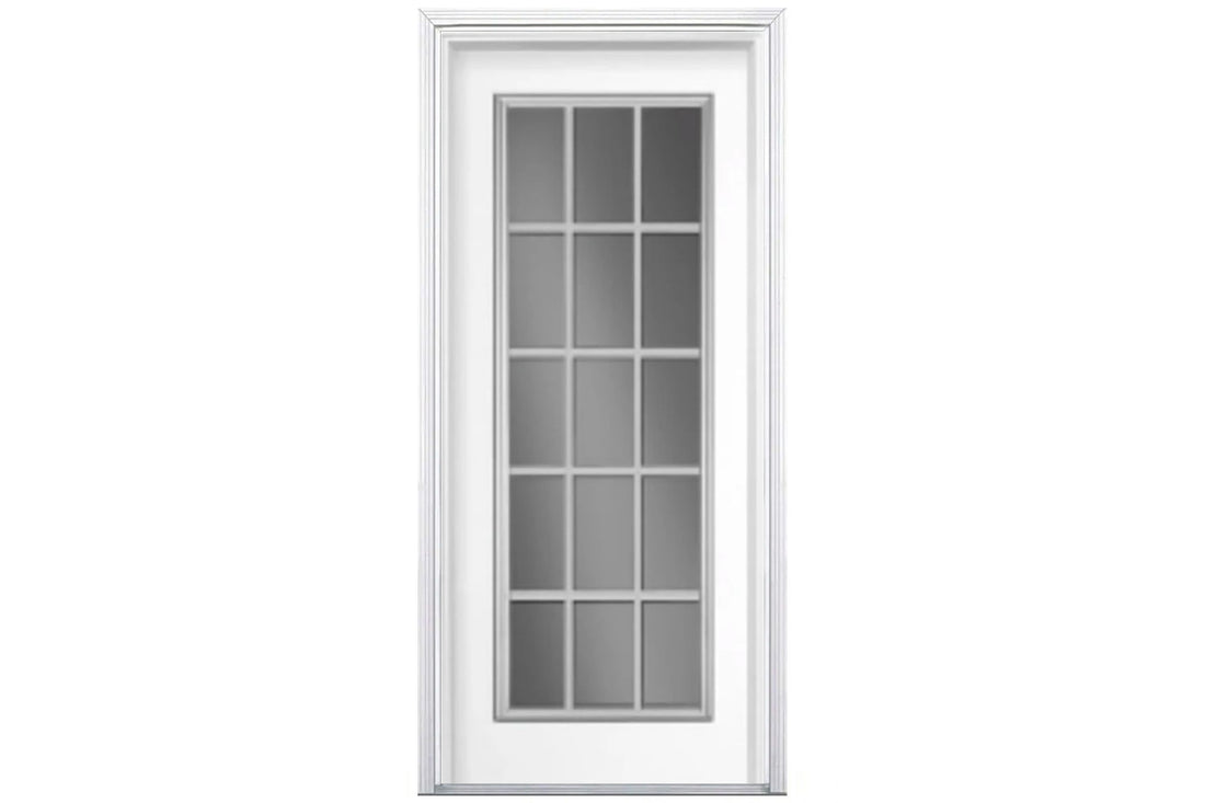 Santree 15 Lite White Steel Exterior Door