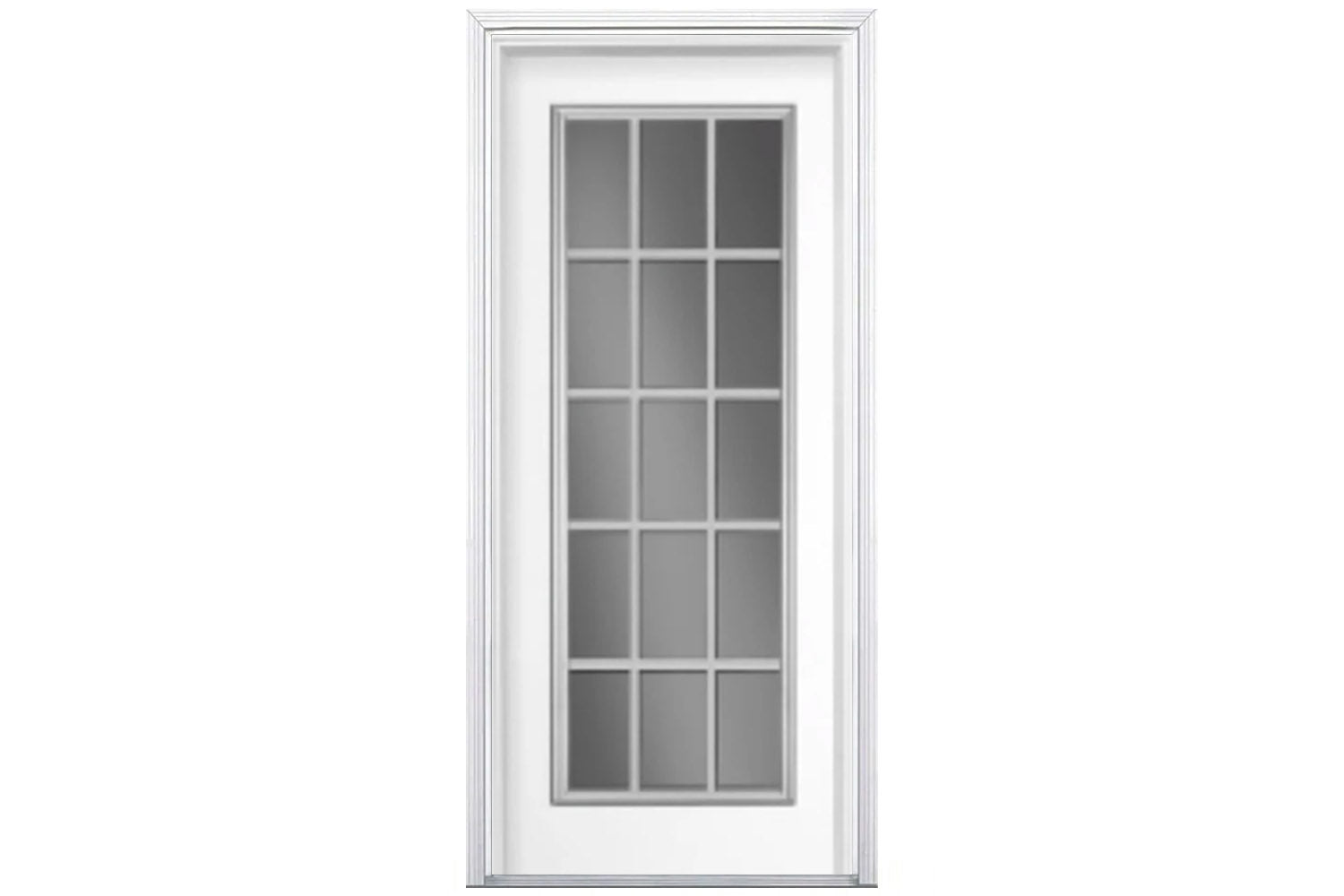 Santree 15 Lite White Steel Exterior Door