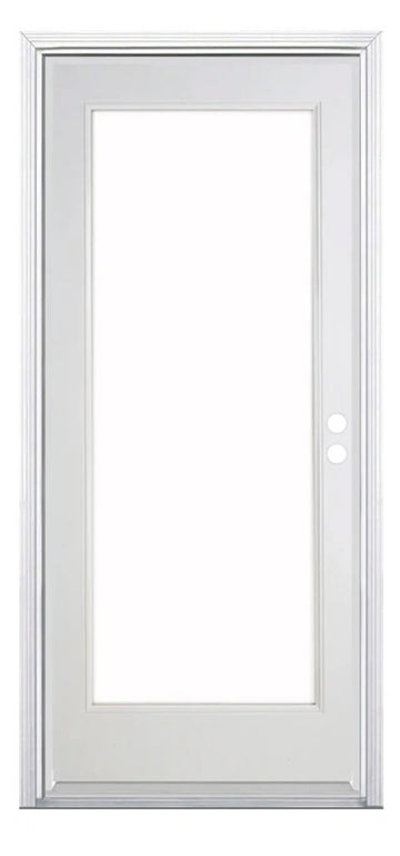 Santree 1 Lite White Steel Exterior Door