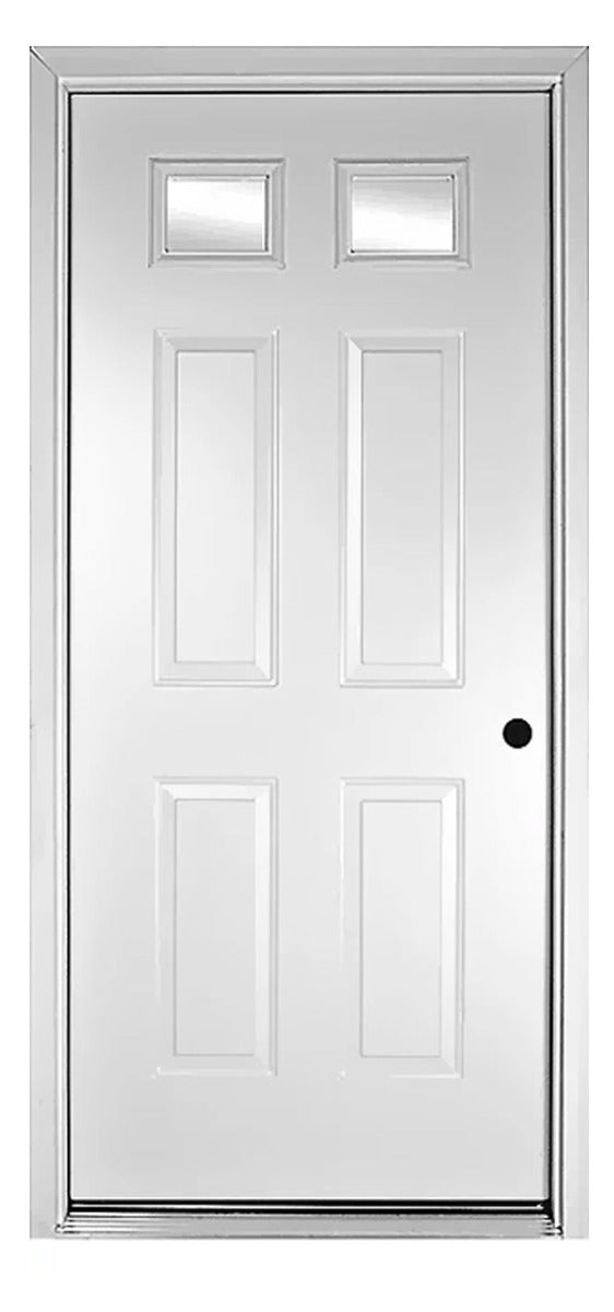 Santree 2 Lite White Steel Exterior Door