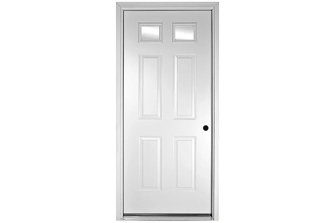 Santree 2 Lite White Steel Exterior Door