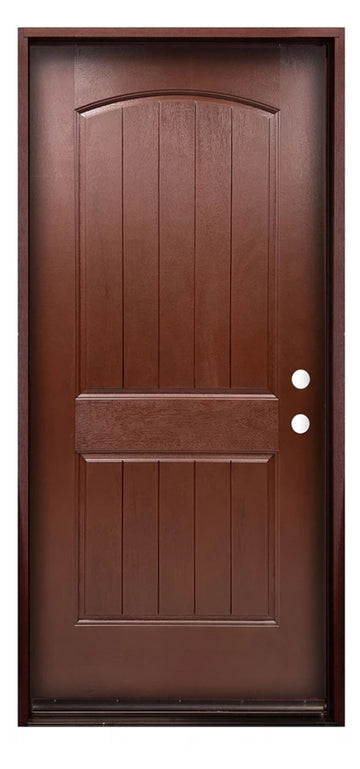 Santree 2PM1 Mahogany Fiberglass Exterior Door
