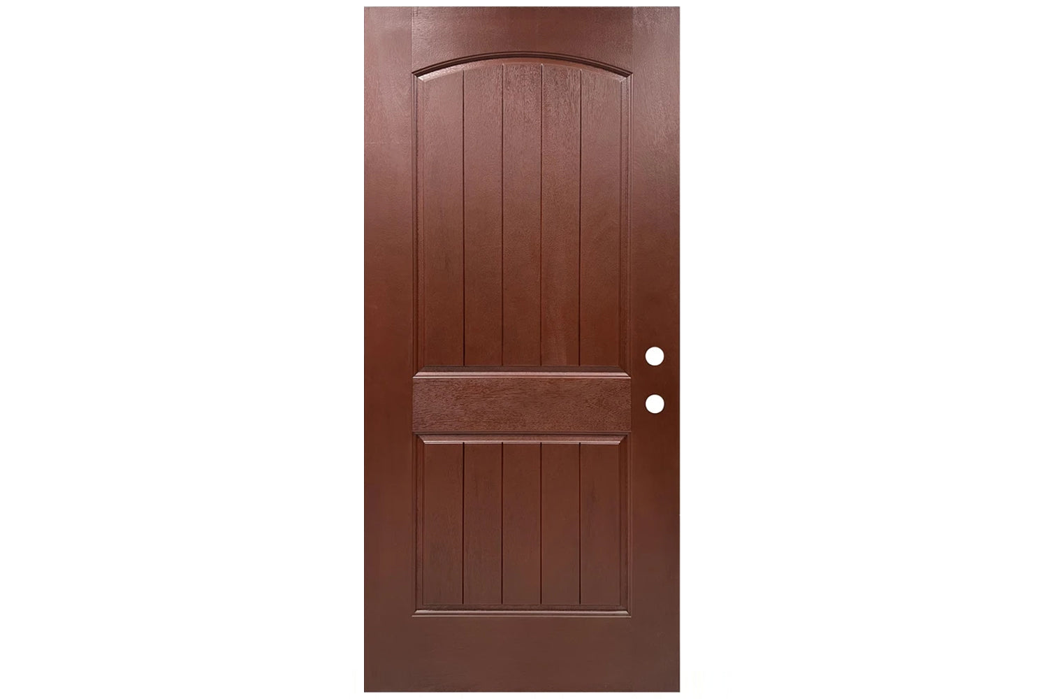 Santree 2PM1 Mahogany Fiberglass Exterior Door - Door ONLY
