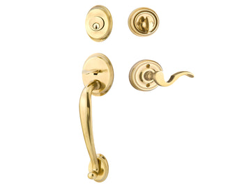 Emtek Saratoga Tubular Entry Handleset French Antique US7