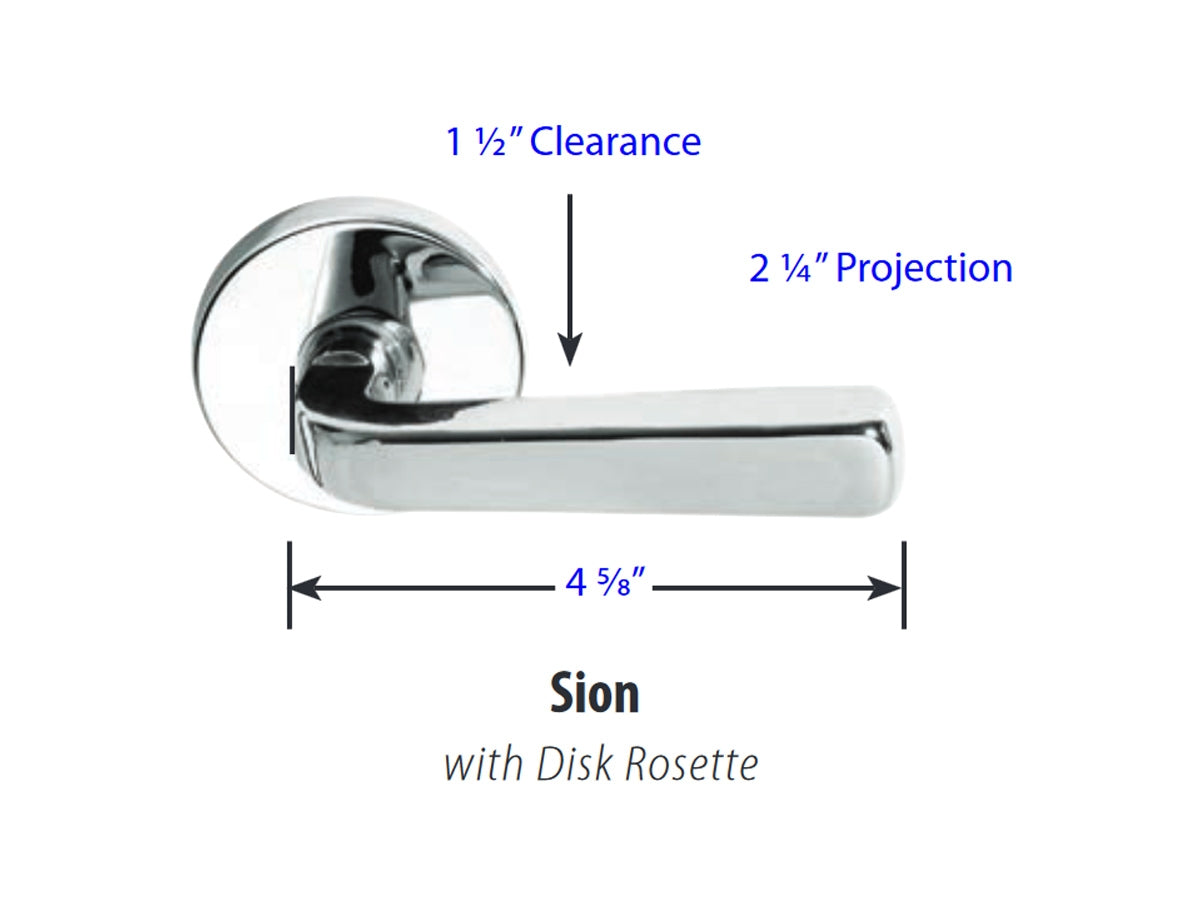 Emtek Sion Lever - Dimensions