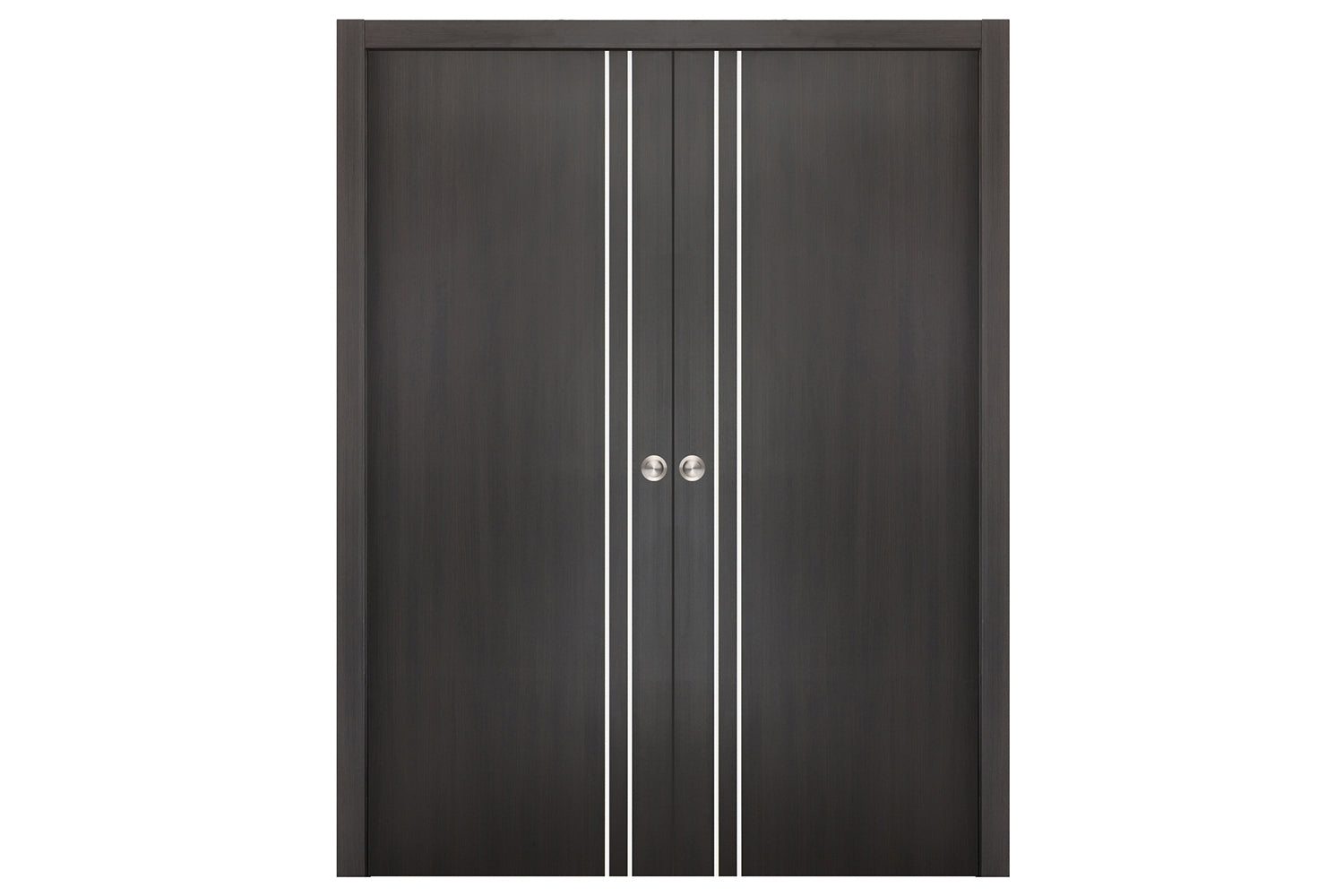 Nova Smart 002 Wenge Eco Veneer Modern Interior Door - Double Pocket Door