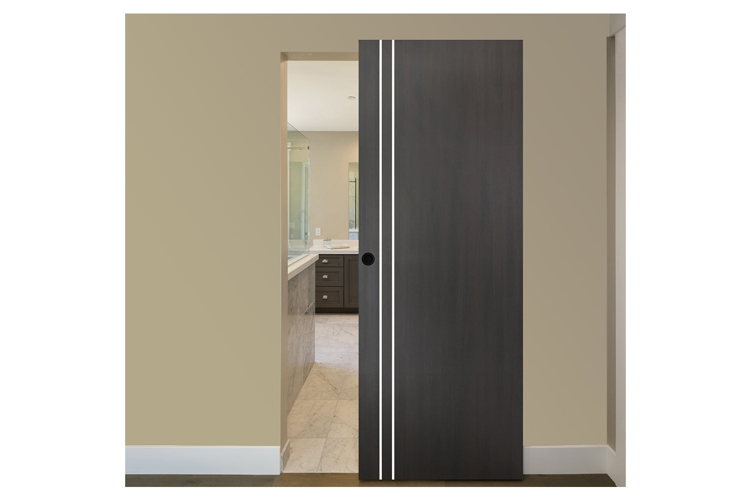 Nova Smart 002 Wenge Eco Veneer Modern Interior Door - Magic Door