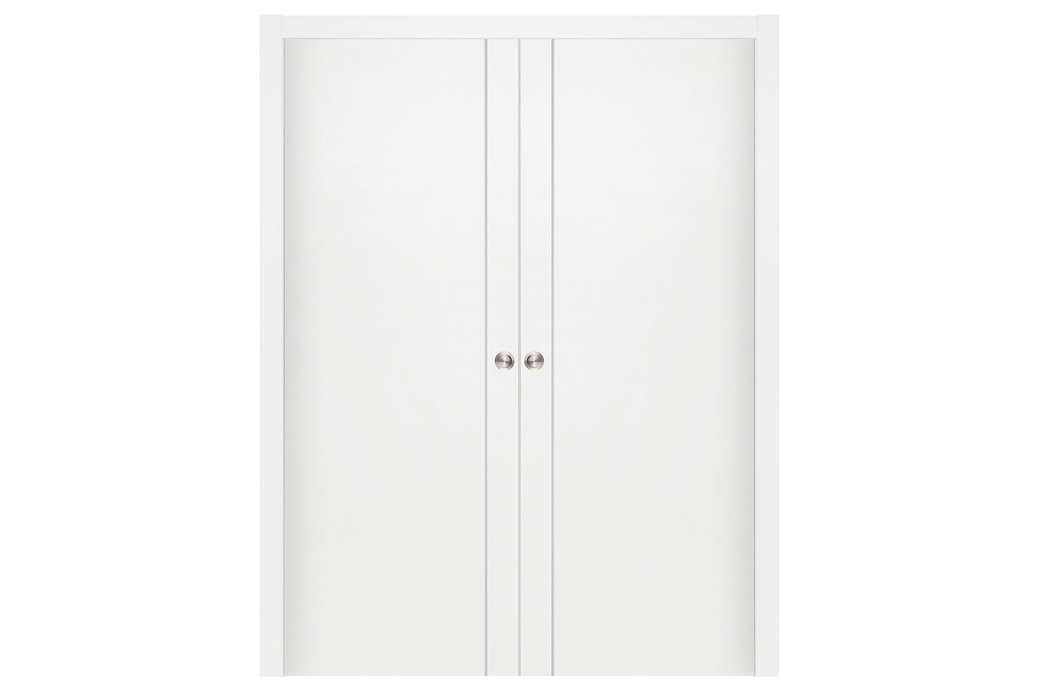 Nova Smart 003 White Cortex Laminated Modern Interior Door - Double Pocket Door