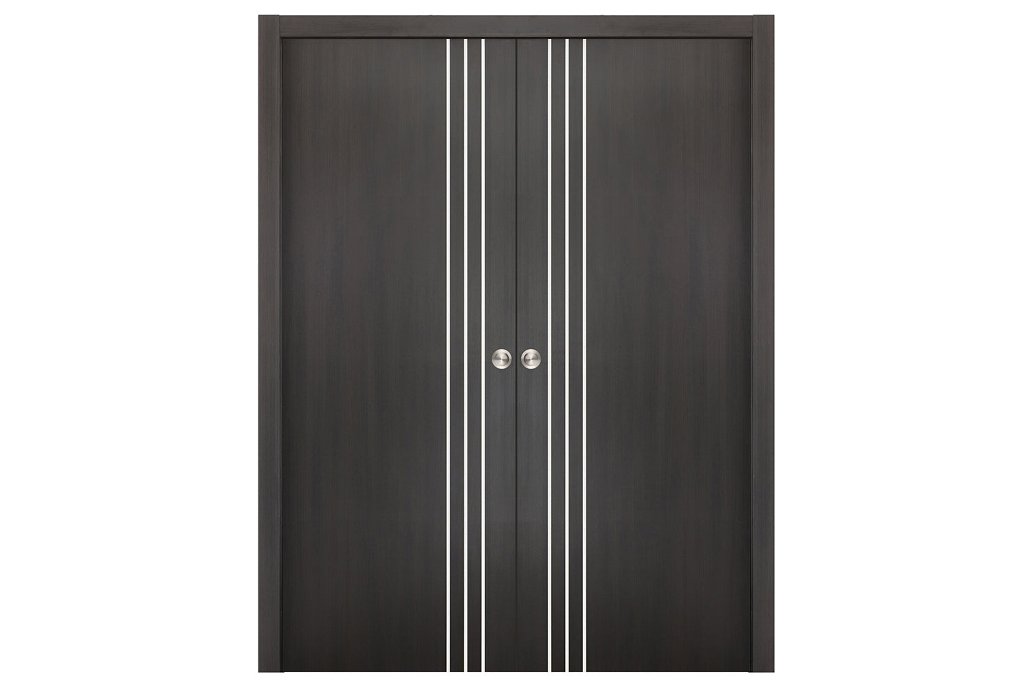 Nova Smart 004 Wenge Eco Veneer Modern Interior Door - Double Pocket Door