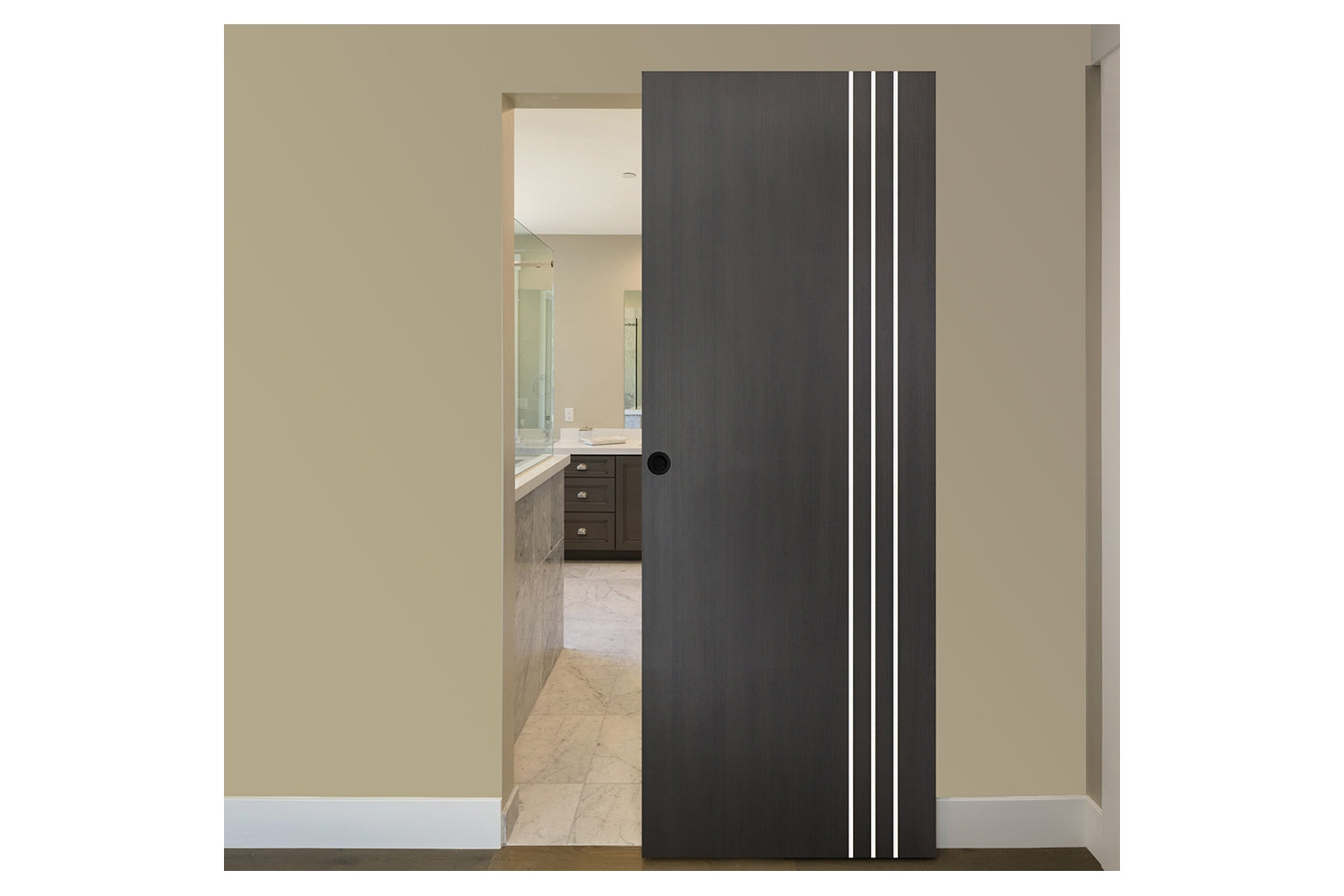 Nova Smart 005 Wenge Eco Veneer Modern Interior Door - Magic Door