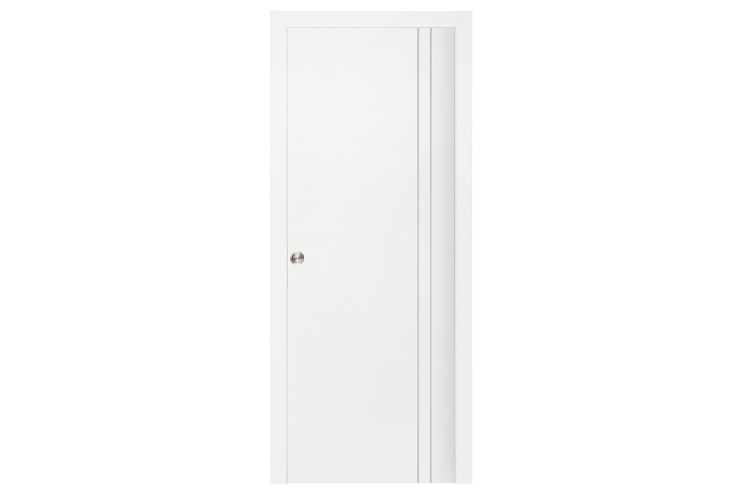 Nova Smart 006 White Cortex Laminated Modern Interior Door - Single Pocket Door