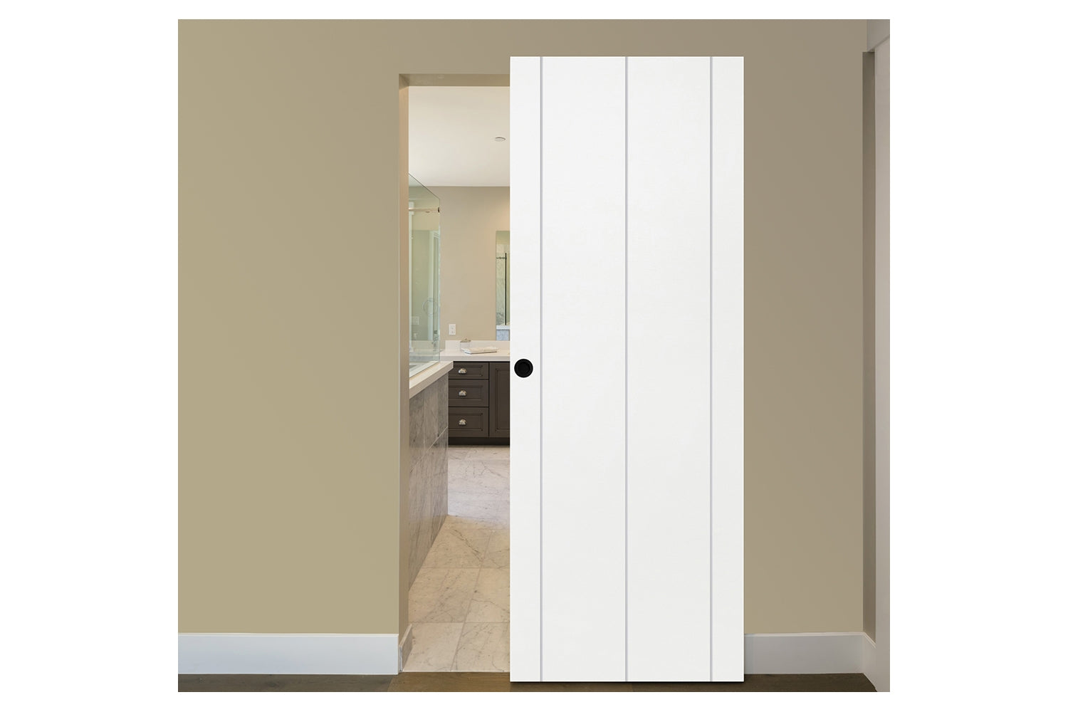 Nova Smart 009 White Cortex Laminated Modern Interior Door - Magic Door