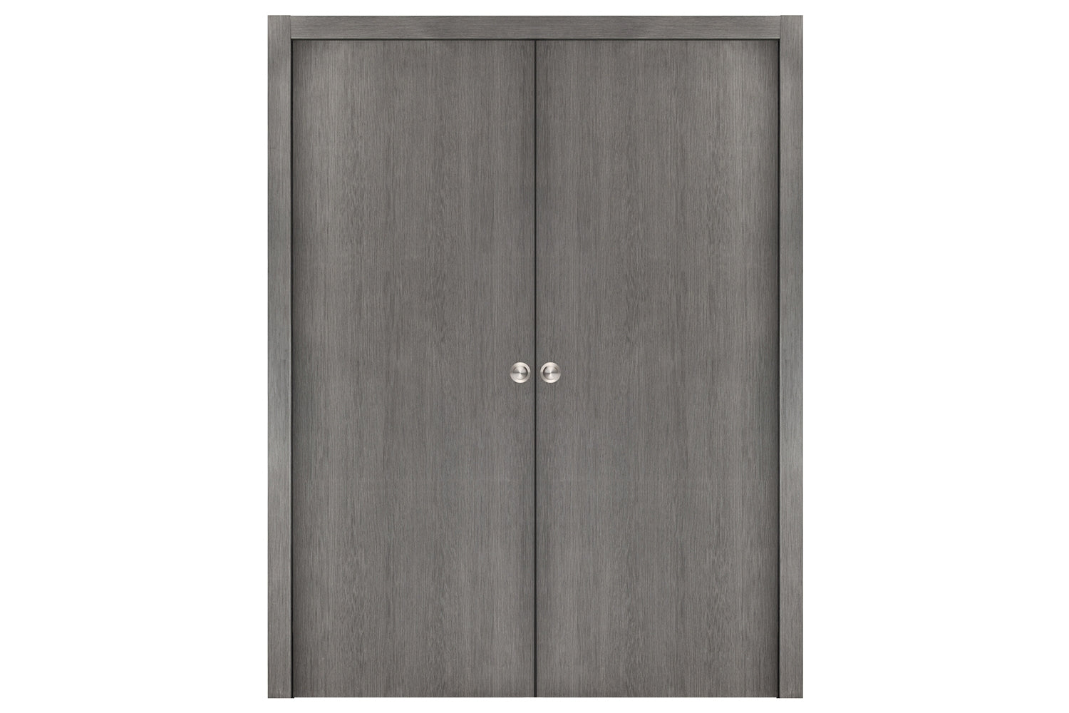 Nova Smart 001 Gray Eco Veneer Modern Interior Door - Double Pocket Door
